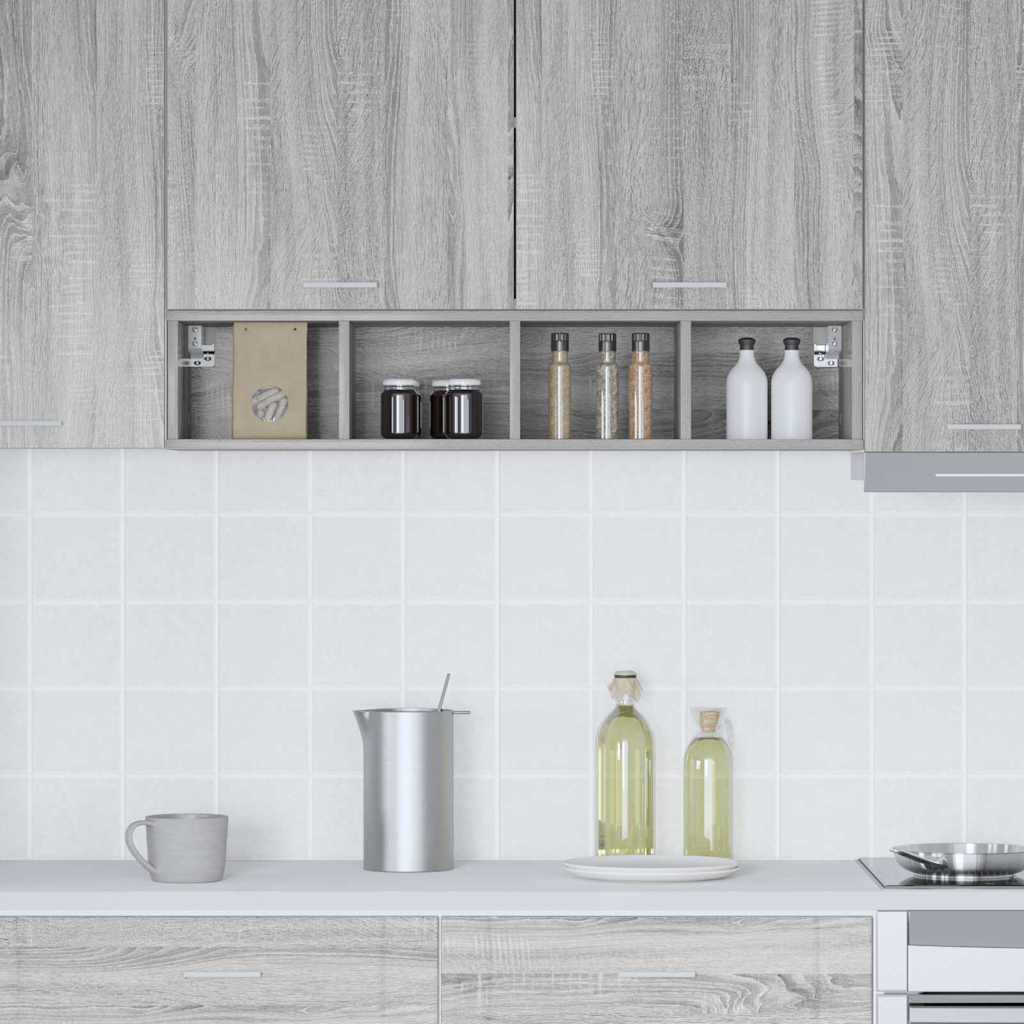 Hanging Cabinet with Shelf Riga Grey Sonoma 20 x 29.5 x 100 cm